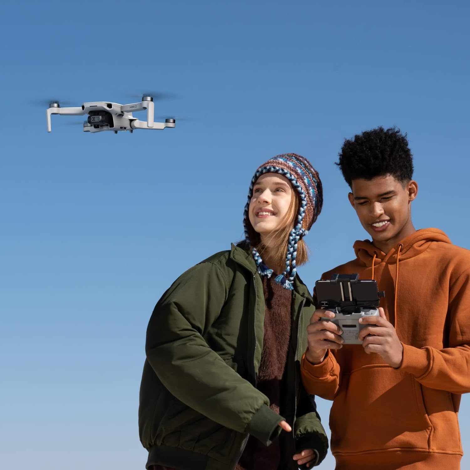 DJI Mini 2 Fly More Combo - Ultralight and Foldable Drone Quadcopter, 3-Axis Gimbal with 4K Camera, 12MP Photo, 31 Minutes Flight Time, OcuSync 2.0 HD Video Transmission,QuickShots with DJI Fly App