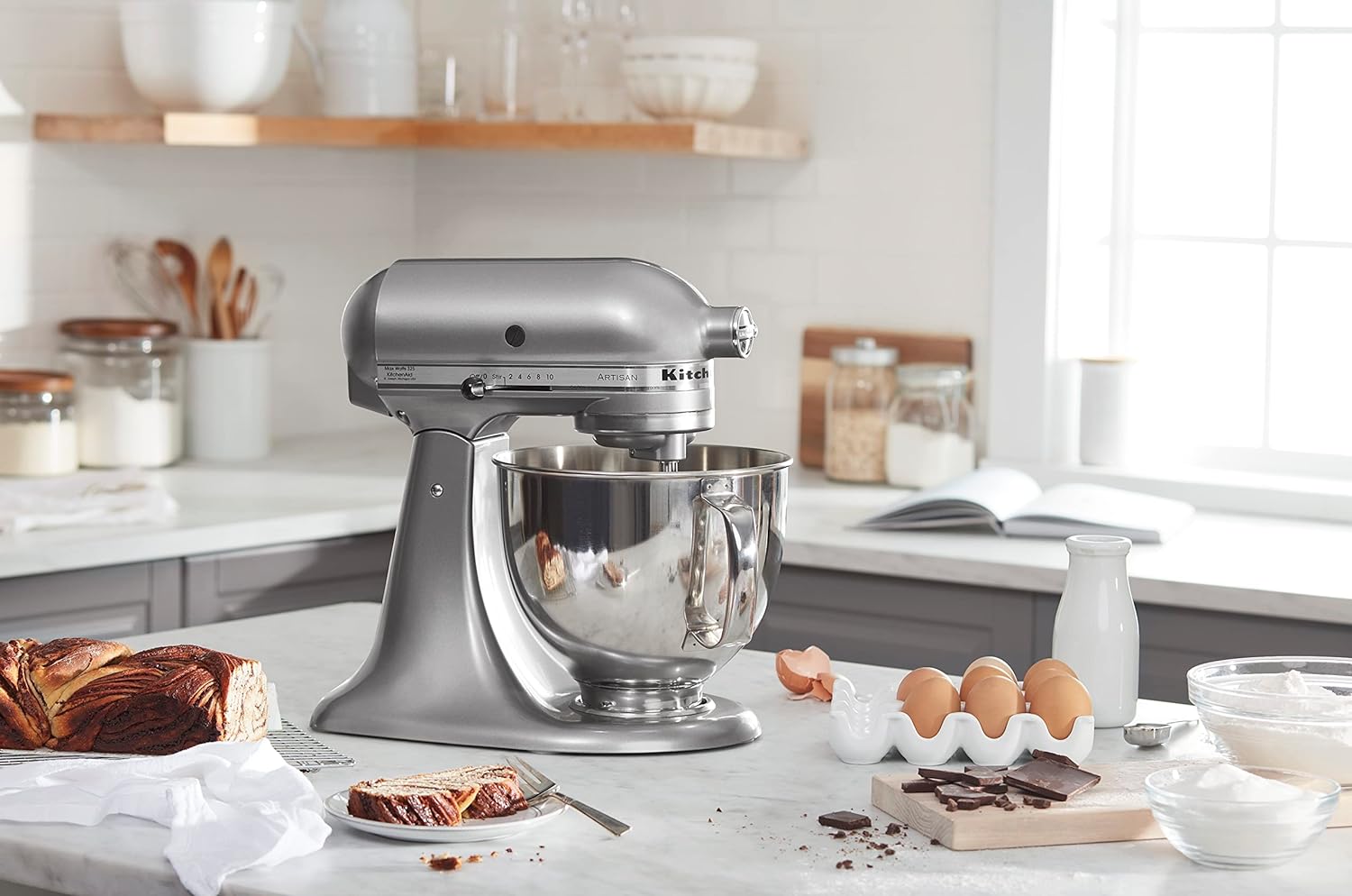 KitchenAid Artisan Series 5-Quart Tilt-Head Stand Mixer - KSM150PS, Milkshake