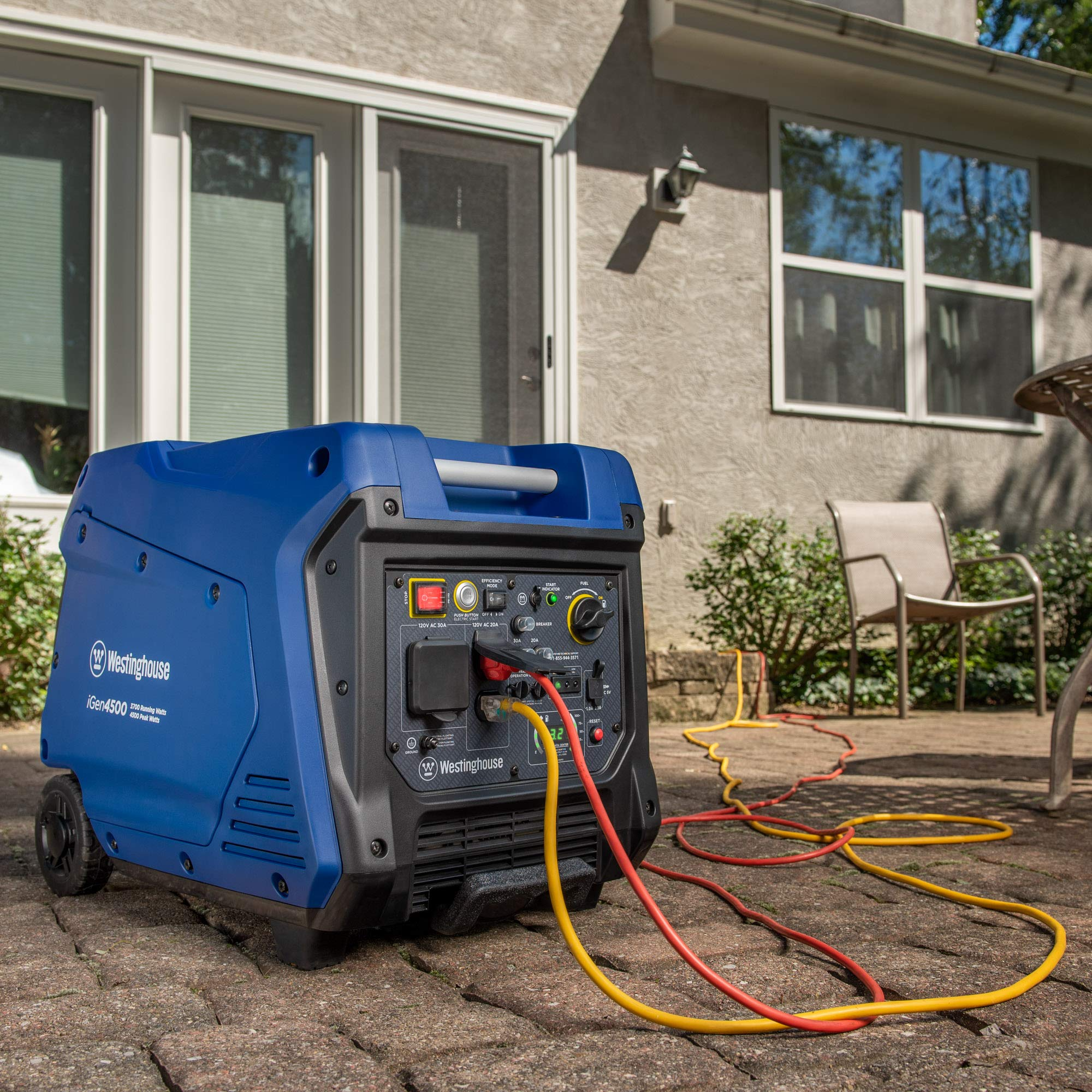 Westinghouse 4500 Watt Super Quiet Portable Inverter Generator, Remote Electric Start with Auto Choke