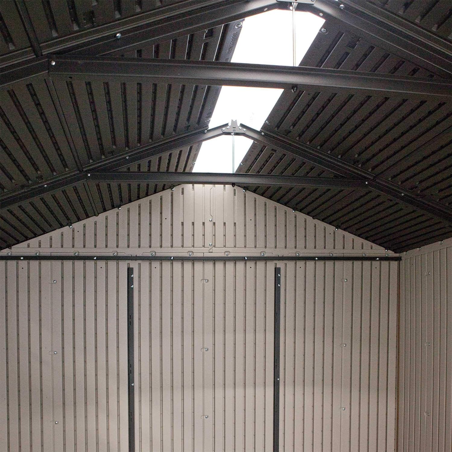 Lifetime 60190 7 x 7ft Heavy Duty Plastic Shed, Beige