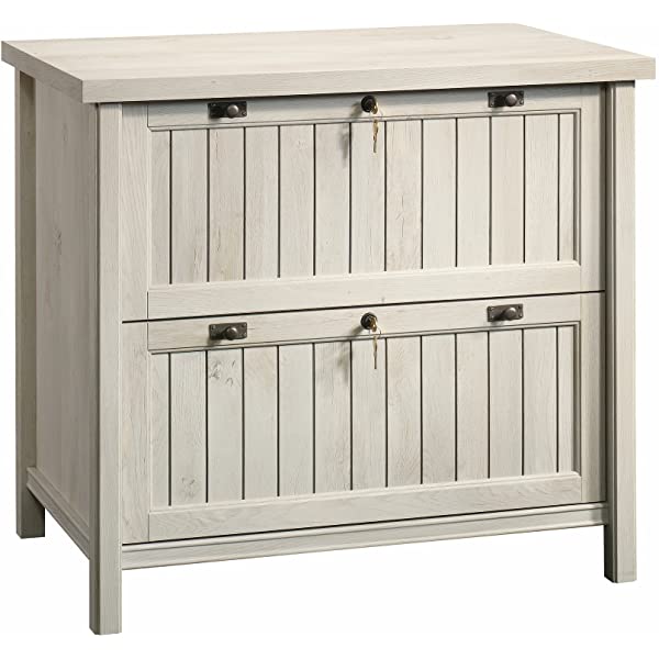 Sauder Costa Lateral File, Chalked Chestnut finish Chalked Chestnut Finish Lateral File