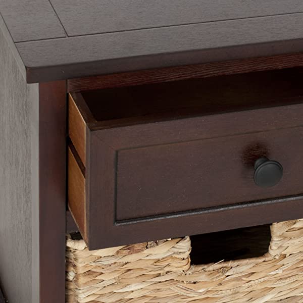 Safavieh American Homes Damien 3-Drawer Storage Unit, Dark Cherry