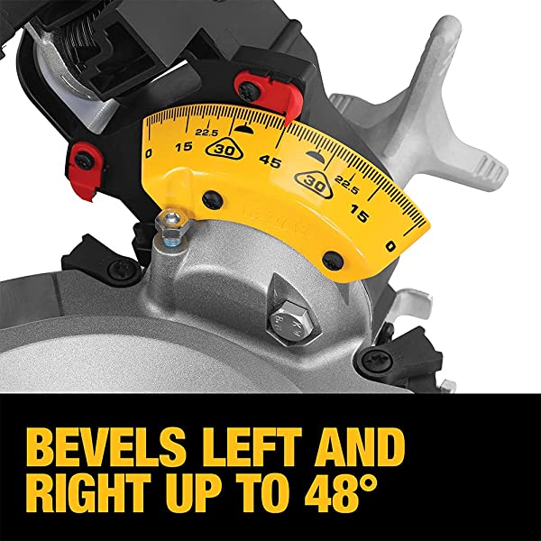DEWALT 12-Inch Miter Saw, 15-Amp, Single Bevel, Compound (DWS715) 12