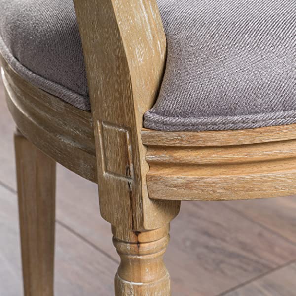 Christopher Knight Home Phinnaeus Beige Fabric Dining Chair (Set of 2), 2-Pcs Set Beige 2-Pcs Set