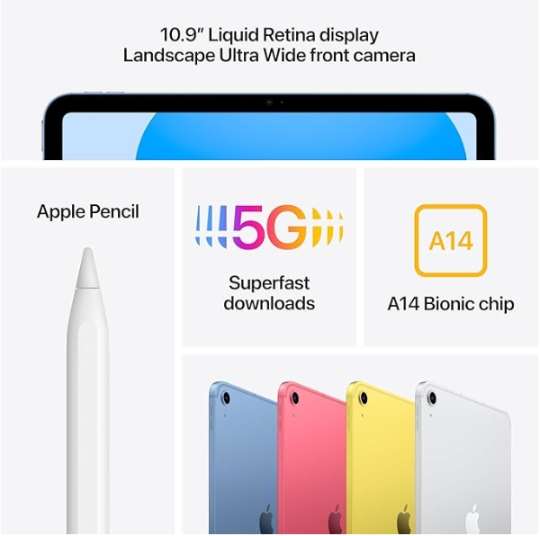 iPad 10th WiFi + SIM Card.