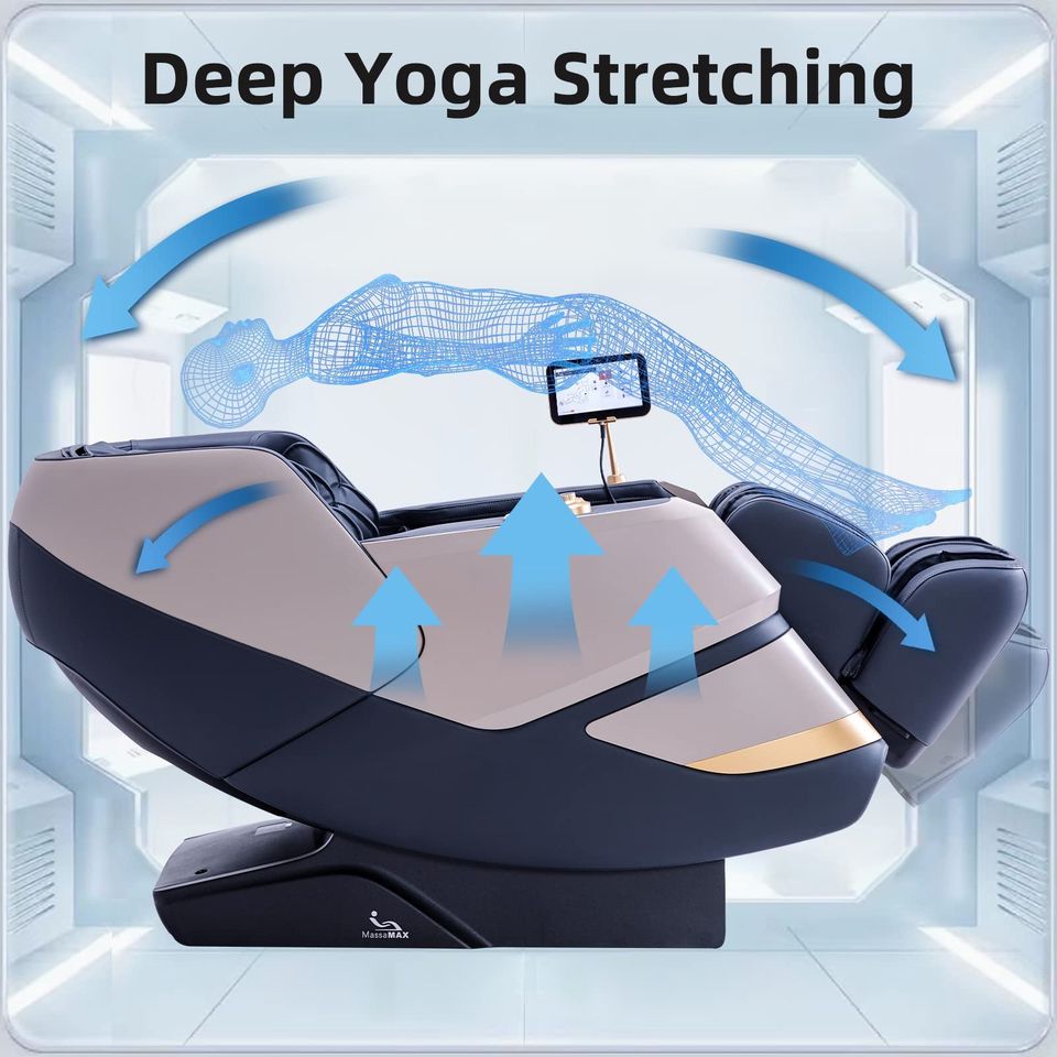 2023 4D Massage Chair, Full Body Shiatsu Recliner with Electric Extendable Footrest, Zero Gravity